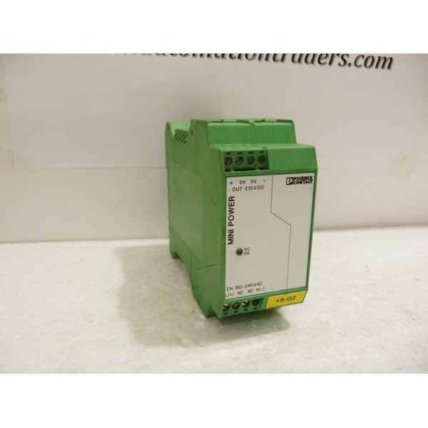 Power Supply, MINI-PS-100-240AC/2X15DC/1, Phoenix Contact